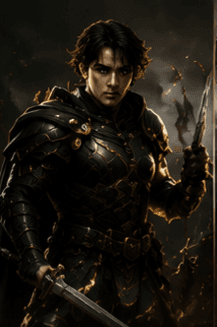 Aeron the Black, legendary champion of House Corvane